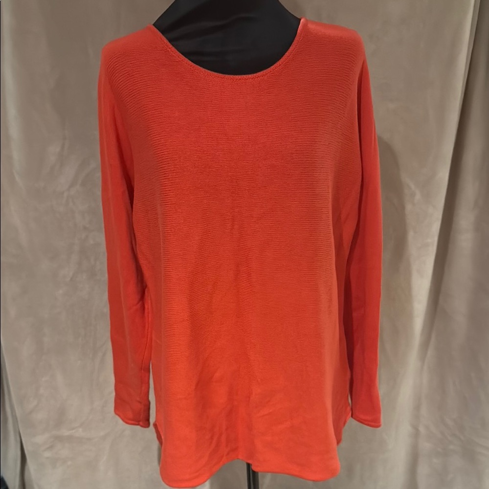 Michael Kors Women's Orange Crew Neck Sweater